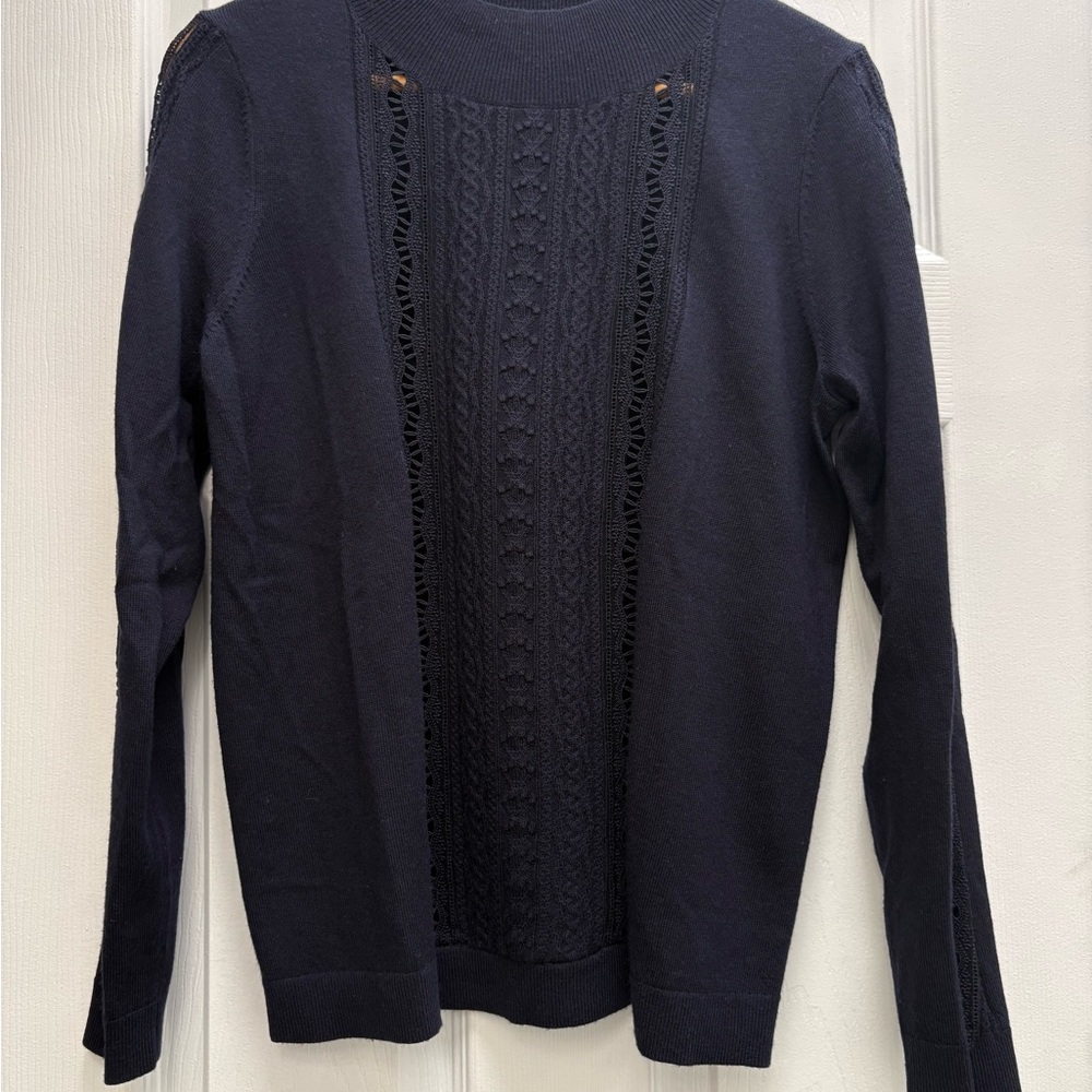 Sezane navy Women's top